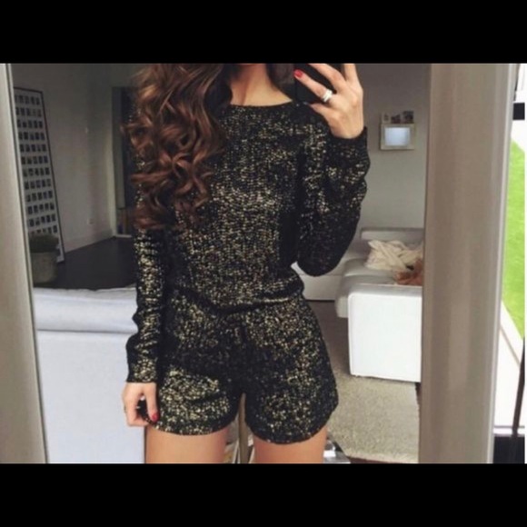 Metallic sequined Zara romper - Picture 3 of 5